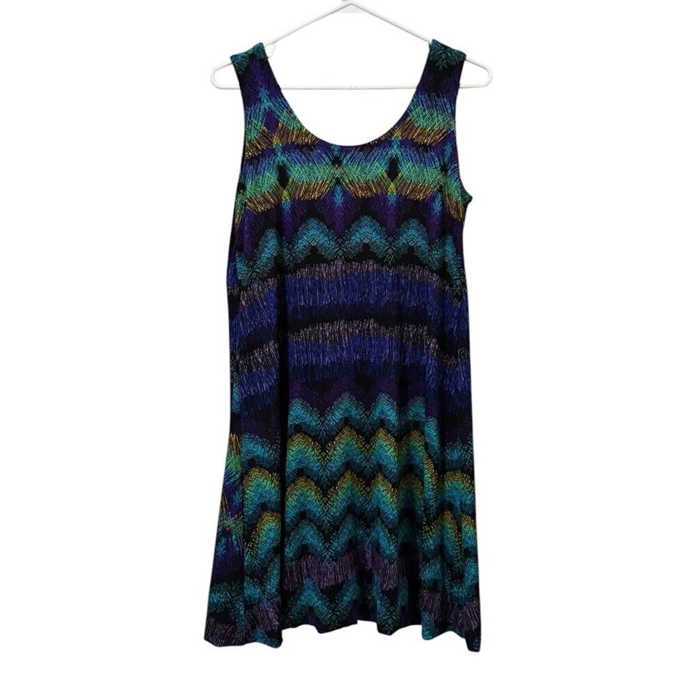 Jostar Tank Top/Dress Women Size Small Sleeveless Tunic Artsy Beach‎ Vacation